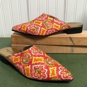 Italy Made Andrea Carrano NWT Floral Slides